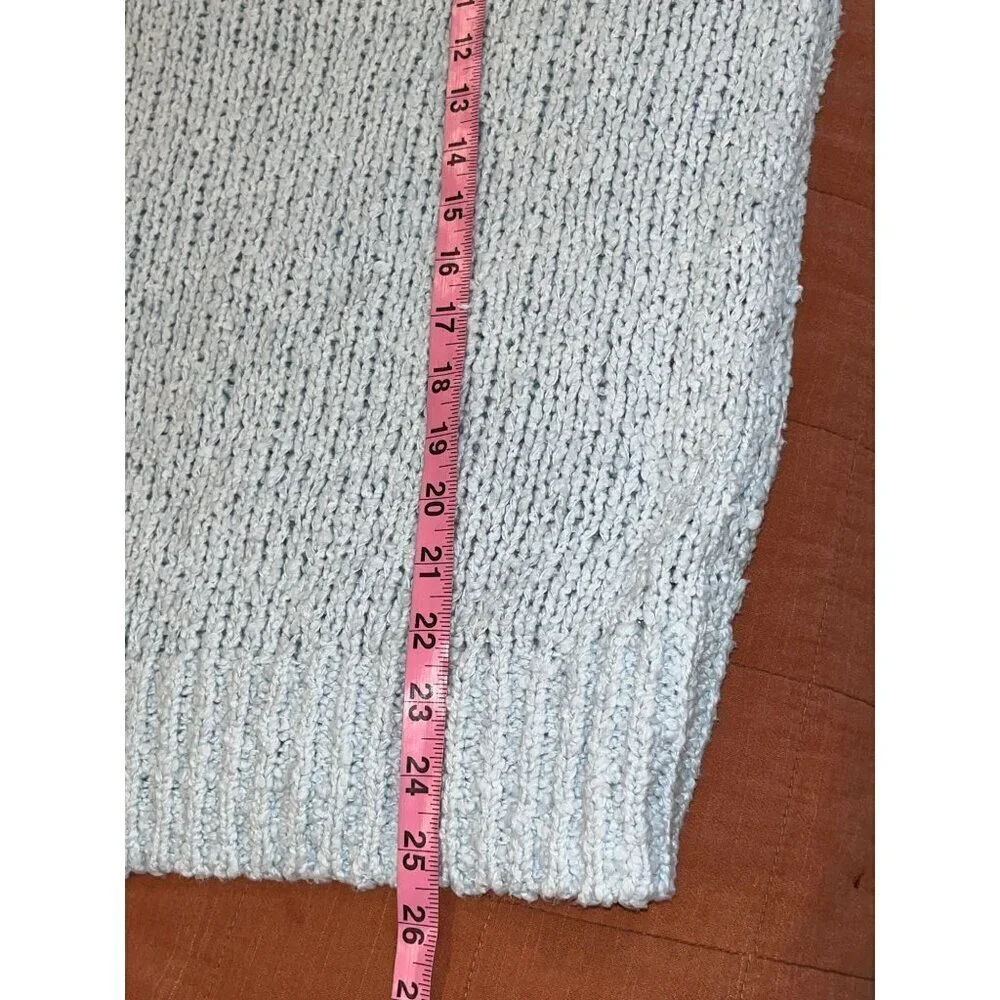 Anthropologie Blue Baggy Versatile Mock Neck Pullover Sweater Women's Size XXS